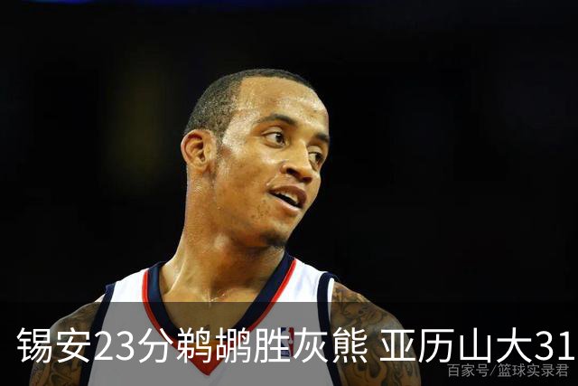 锡安23分鹈鹕胜灰熊 亚历山大31+10雷霆屠公牛